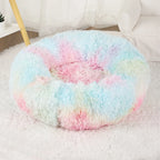 Dog Bed Donut Big Large round Basket Winter Plush Beds for Dogs Medium Accessories Fluffy Kennel Small Puppy Pets Cat Products