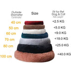 Dog Bed Donut Big Large round Basket Winter Plush Beds for Dogs Medium Accessories Fluffy Kennel Small Puppy Pets Cat Products