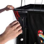 Good Night Bird Cage Cover for Large Bird Cage with Play Top,Black 68"