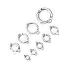 Parrot Foot Rings Metal Pet Bird Leg Rings Outdoor Fly Training Activity Anti-Lost Opening Clip Leash Accessories 0.45 to 1.15CM