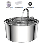 3.2L Cat Automatic Water Dispenser Pet Smart Induction Water Feeder USB with Filter Stainless Steel Dog Feeder Pet Supplies