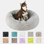 Dog Bed Donut Big Large round Basket Winter Plush Beds for Dogs Medium Accessories Fluffy Kennel Small Puppy Pets Cat Products