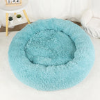 Dog Bed Donut Big Large round Basket Winter Plush Beds for Dogs Medium Accessories Fluffy Kennel Small Puppy Pets Cat Products
