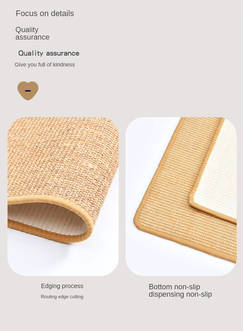 - Cat Scratcher Sisal Mat Board - Sharpen Nails - Protect Furniture