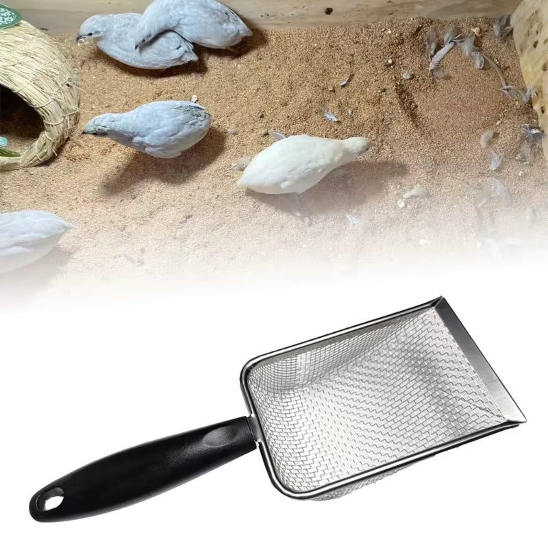 Sand Substrate Metal Sand Shovel Stainless Steel Fine Mesh Terrarium Substrate Dropship