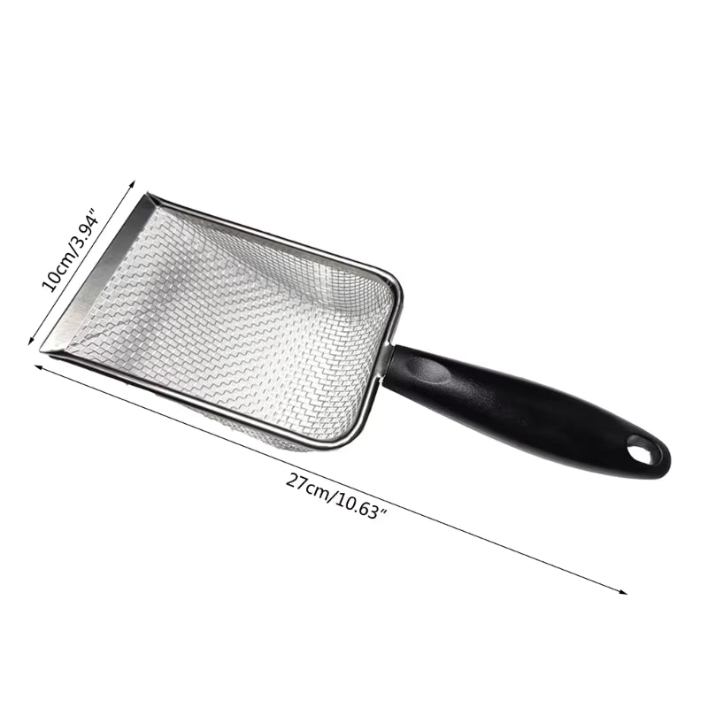 Sand Substrate Metal Sand Shovel Stainless Steel Fine Mesh Terrarium Substrate Dropship