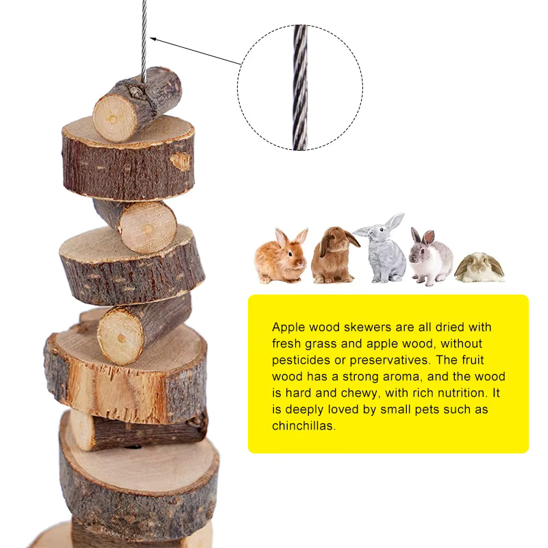 Natural Wood Sticks Chew Toy For Small Animals