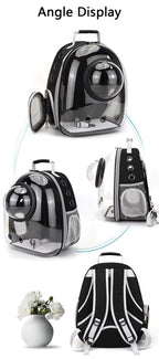 Pet Cat Carrying Bag Space Pet Backpacks Breathable Portable Transparent Backpack Puppy Dog Transport Carrier Space Capsule Bags