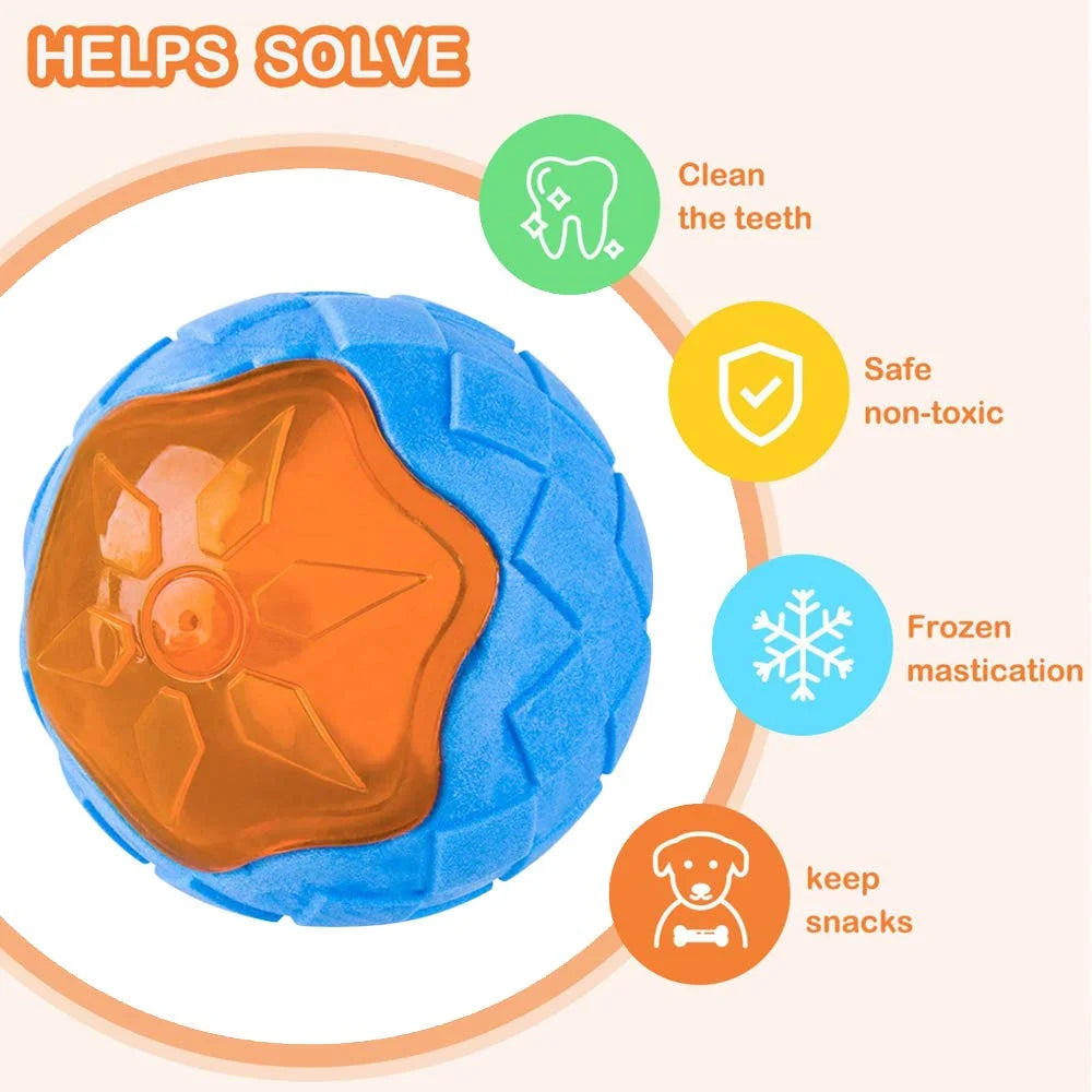 Dog Chew Toys Ball Interactive Pool Play Floating Bite Resistant Squeaky Rubbe Fidget Toy Supplies Product for Small Large Dogs