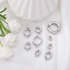 Parrot Foot Rings Metal Pet Bird Leg Rings Outdoor Fly Training Activity Anti-Lost Opening Clip Leash Accessories 0.45 to 1.15CM