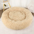 Dog Bed Donut Big Large round Basket Winter Plush Beds for Dogs Medium Accessories Fluffy Kennel Small Puppy Pets Cat Products